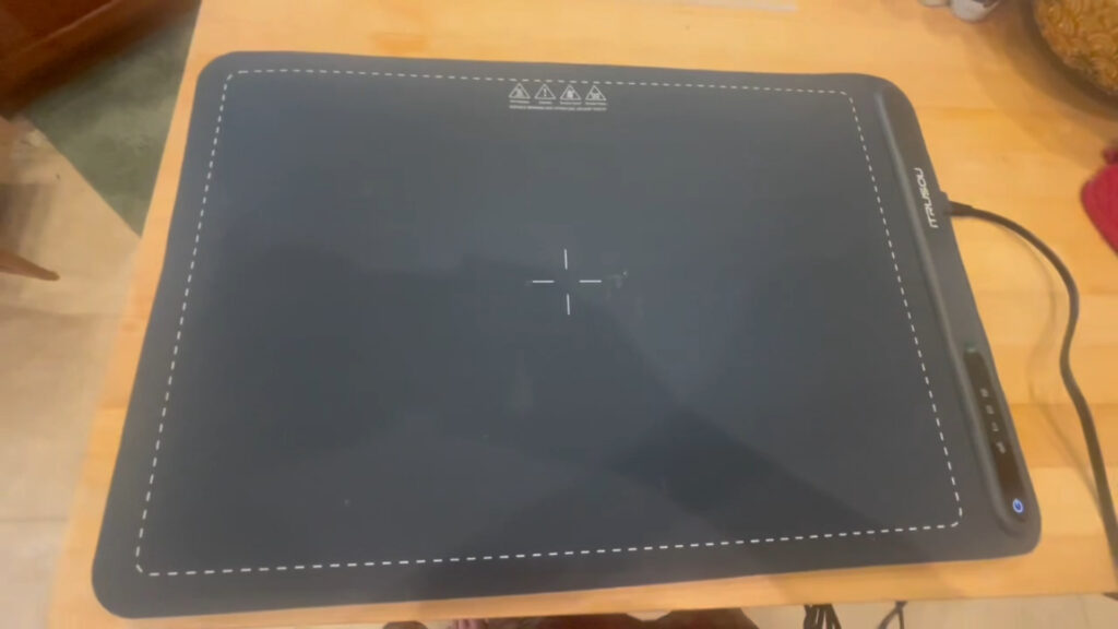 electric warming mat top