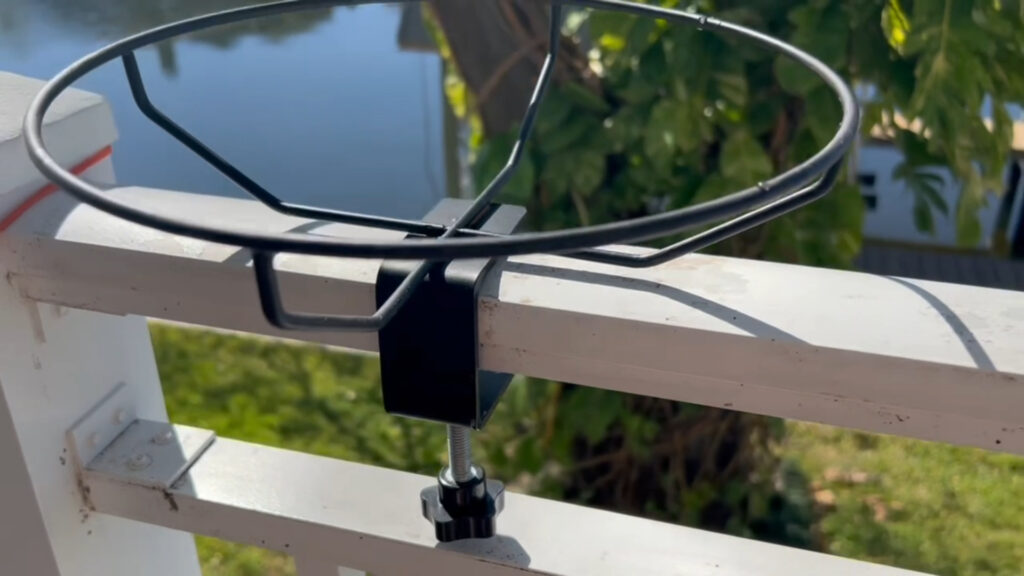 Attaching the frame to the fence
