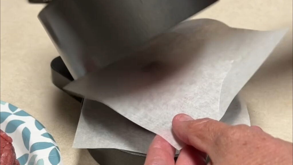 parchment paper top and bottom