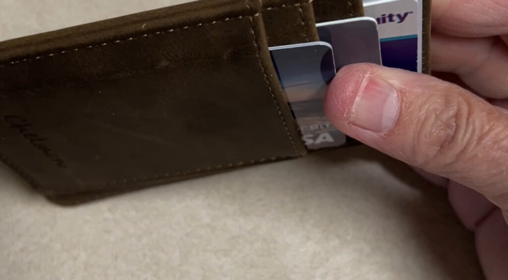 slim wallet credit card holder

