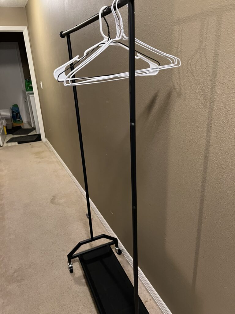 Clothes Rack in the hall