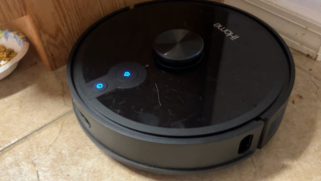 vacuum in the kitchen