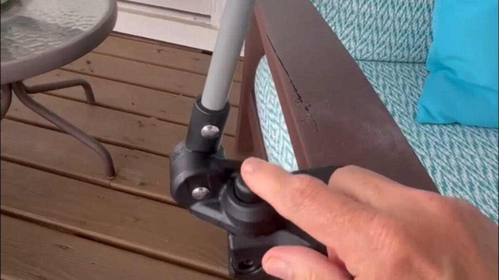 adjust the swing arm
