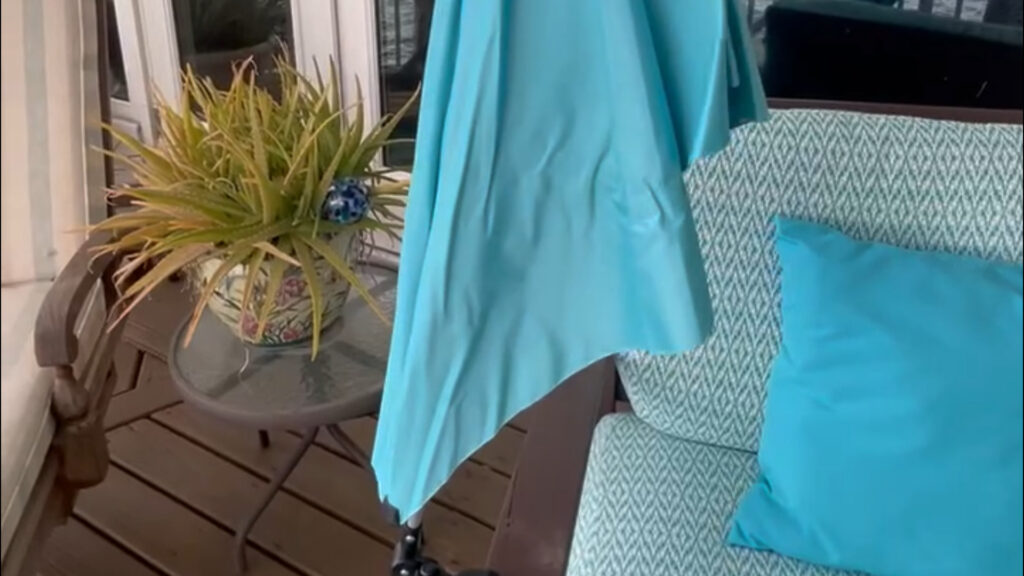collapsed umbrella