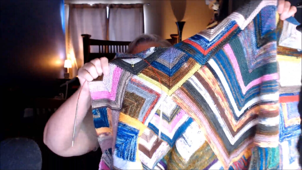 Afghan project on the ChiaoGoo needles
