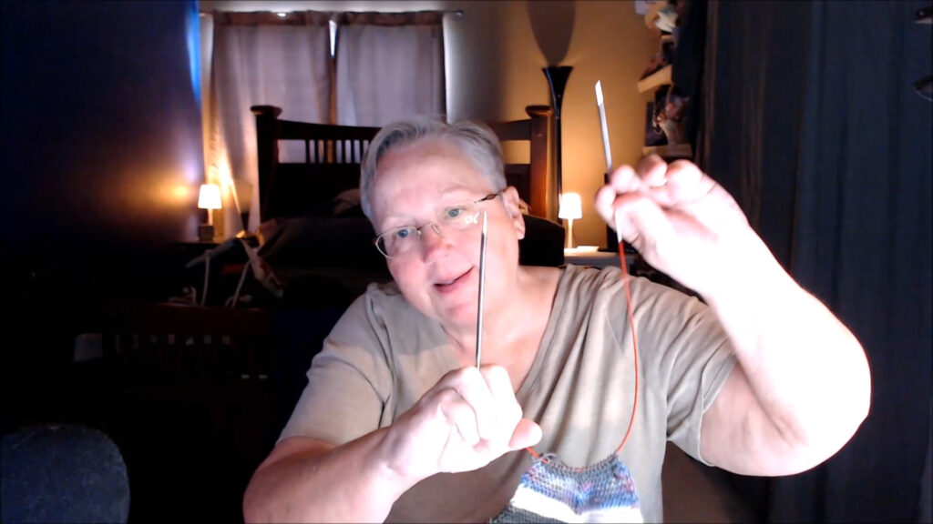 24" needles just the right size