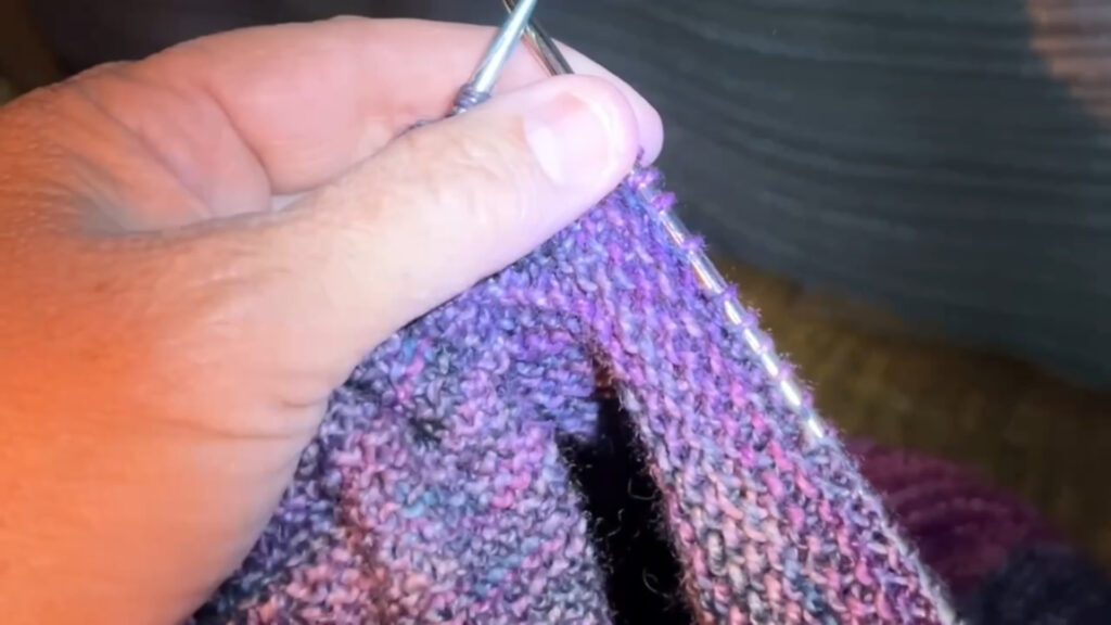 Lights on my hands and knitting