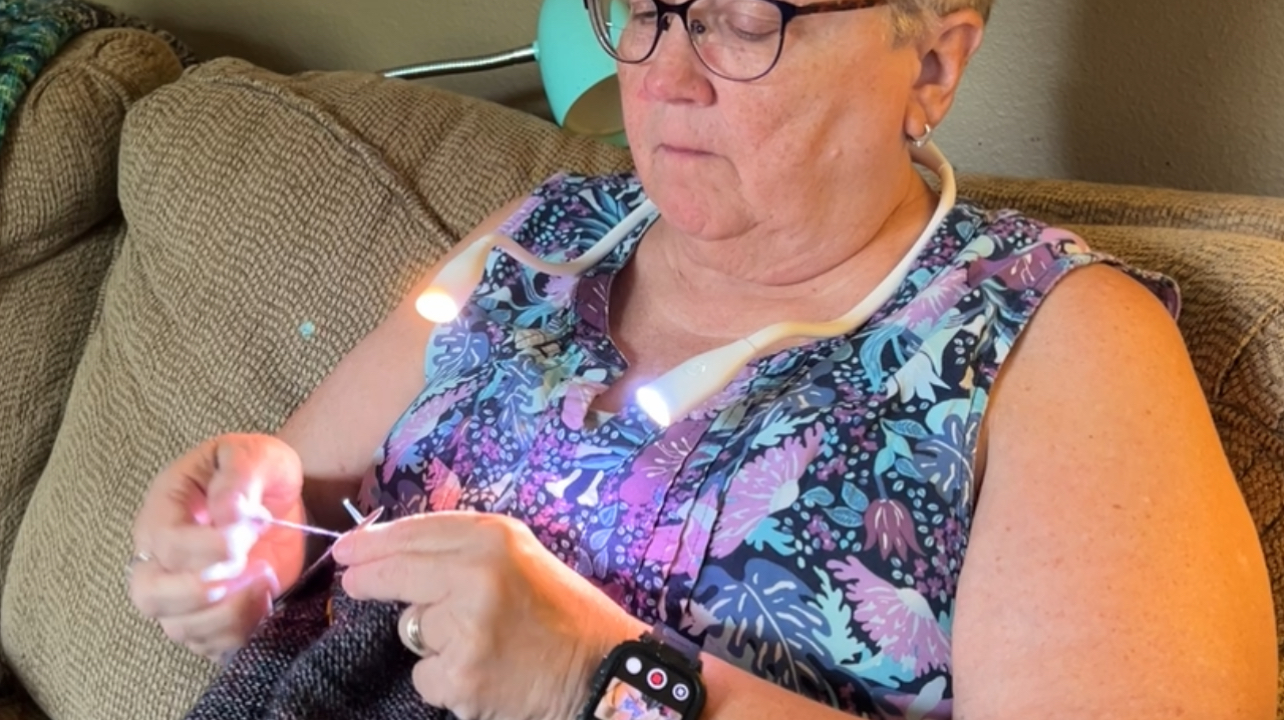 Lumos Knitting Light Review | Hands-Free Neck Light for Knitters & Crafters