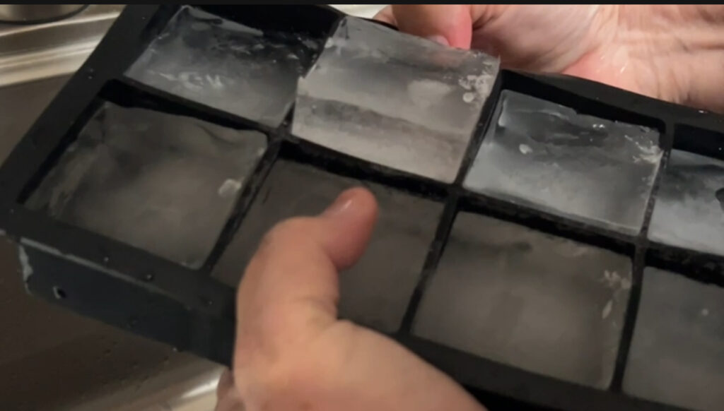 popping out the ice