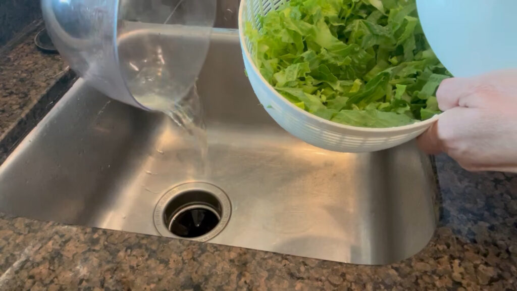 pour off the water