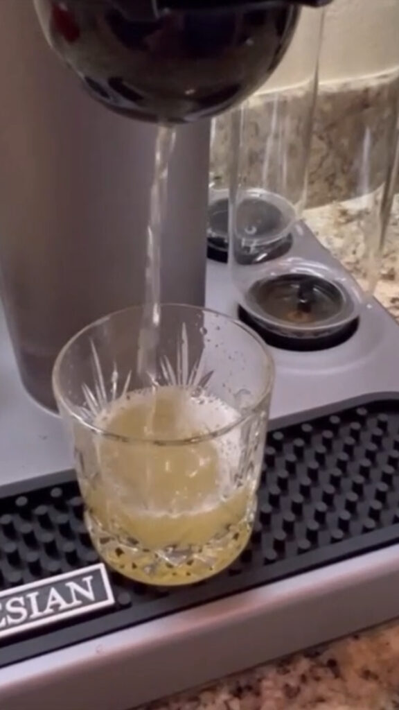 pouring a drink