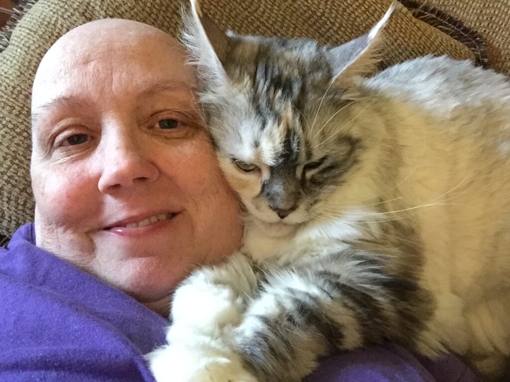 Isis and Jen during chemo
How are  you supposed to feel at 50
