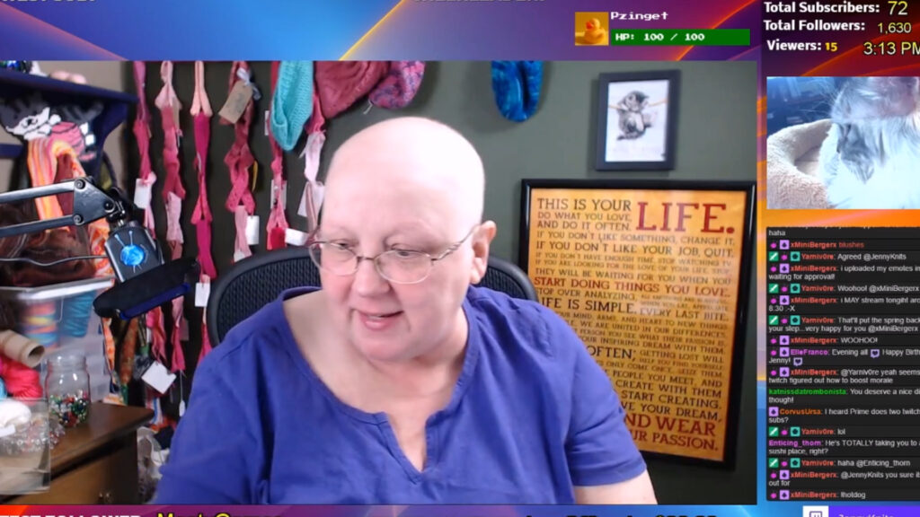 Jen Livestreaming Big Bald Head