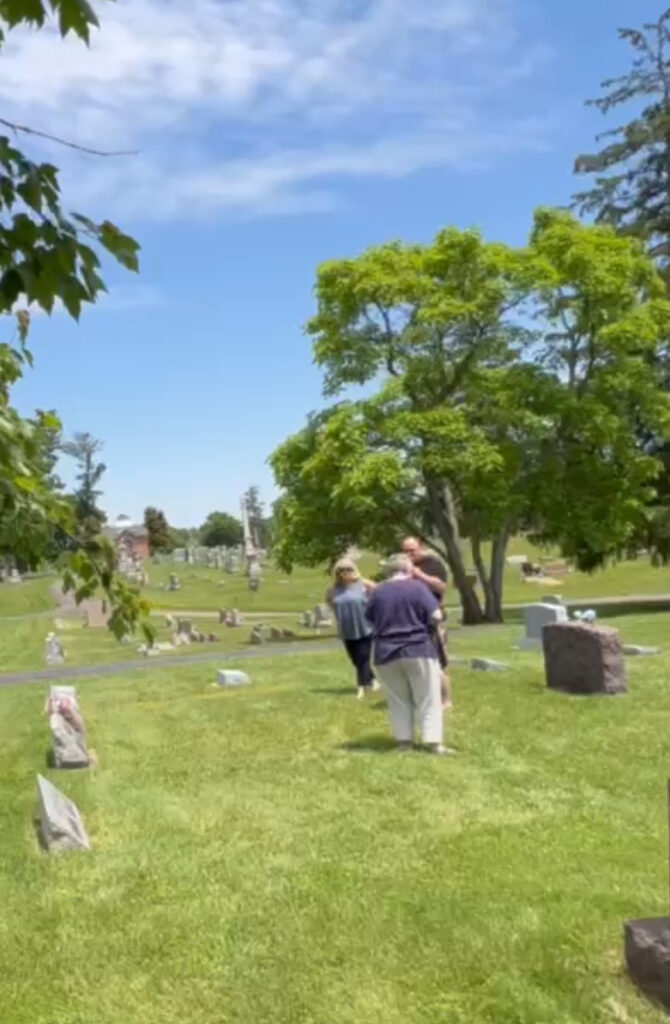 Paying our respects that day