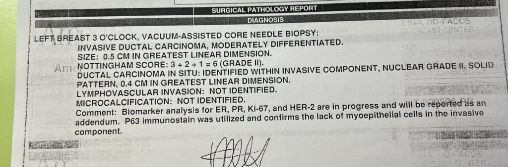 Jen's Diagnosis report