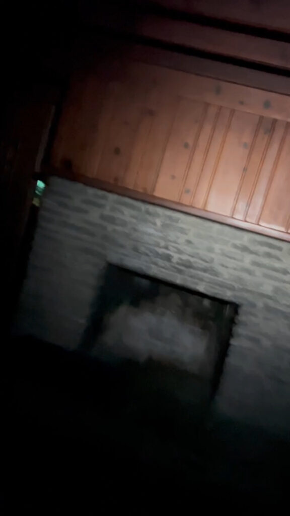 Fireplace in the Dark