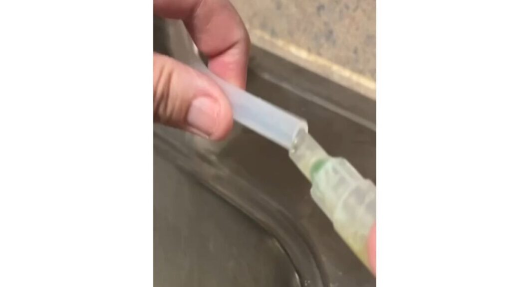 Connect tube to Soap Pump 